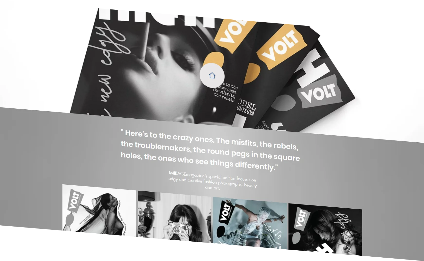 High Volt Magazine Website Screenshot